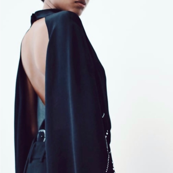 Zara cape sleeve blouse. Size small. New with tags - Picture 2 of 2